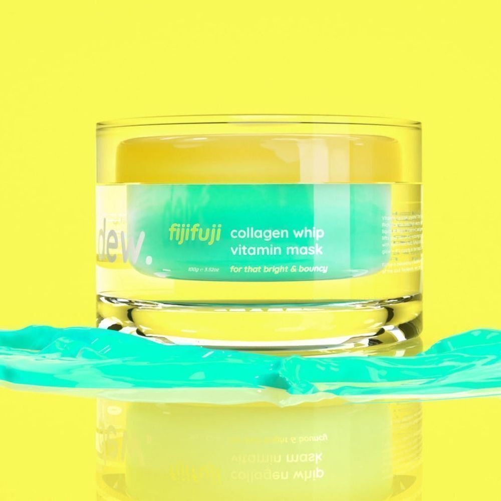 NEW NIB Dew of the Gods Fijifuji Collagen Whip‎ Vitamin Mask 100g Full Size